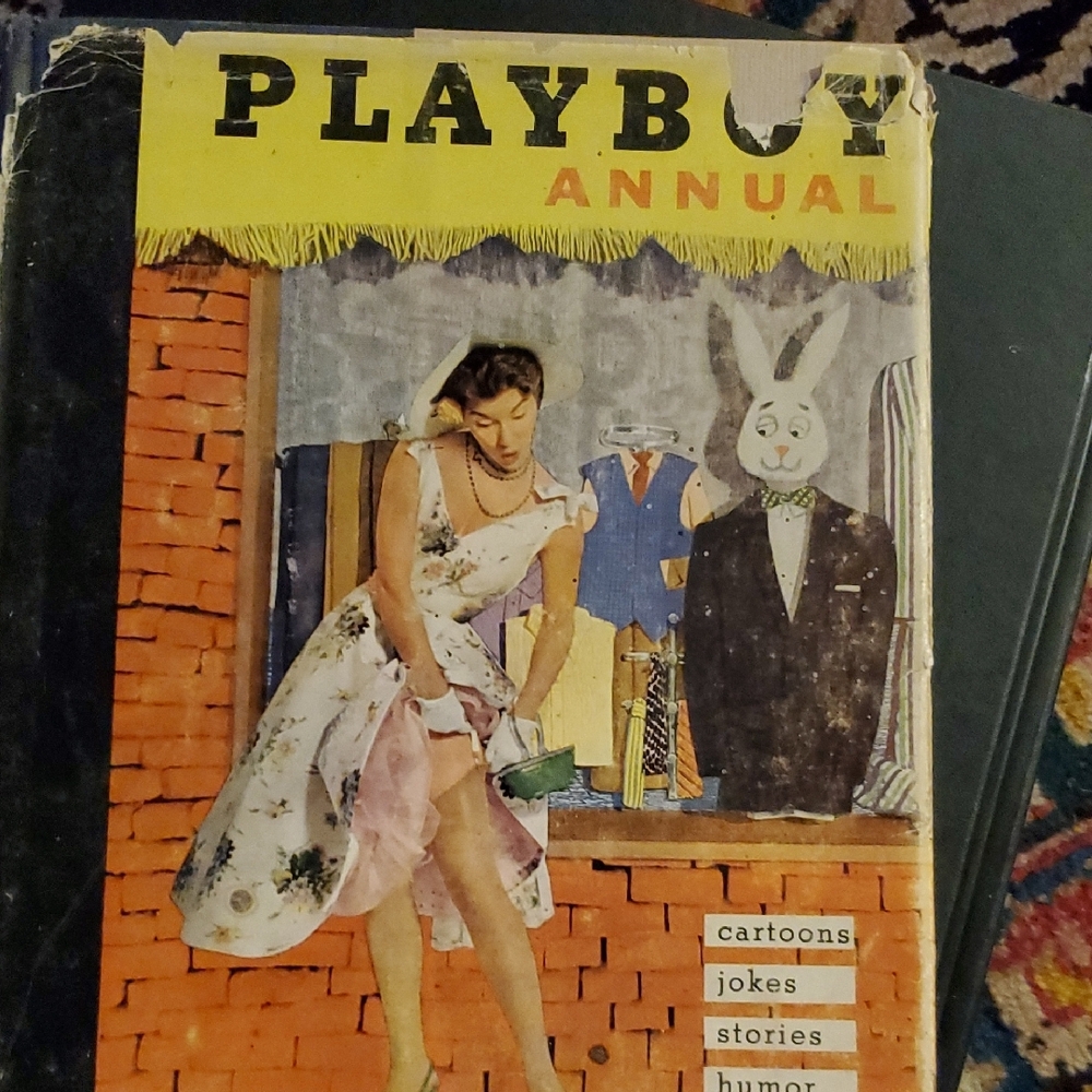 PLAYBOY Annual with Yellow Header & Orange Cover Art